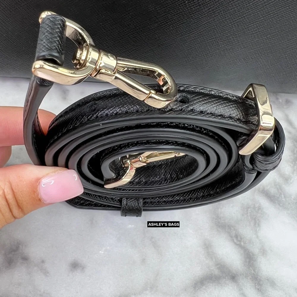 Kate Spade Madison Small Satchel Crossbody In Black